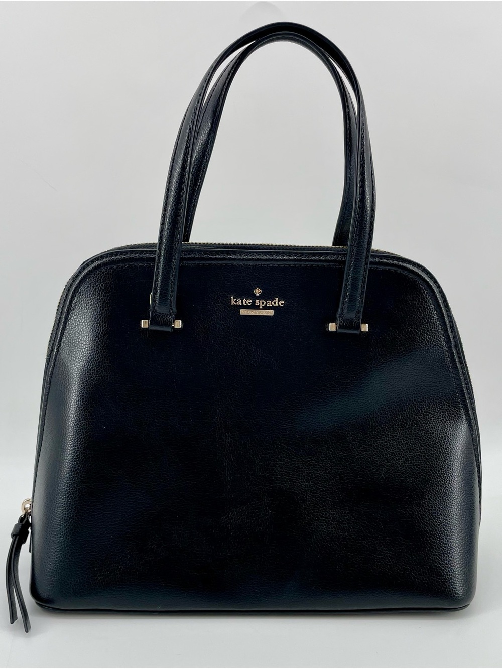 Kate Spade Patterson Drive Medium Dome Satchel Black Leather WKRU5897